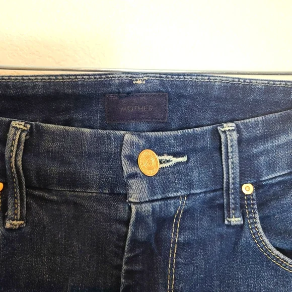 MOTHER The Looker Crop in On The Edge Jeans Size 27 - Picture 9 of 12
